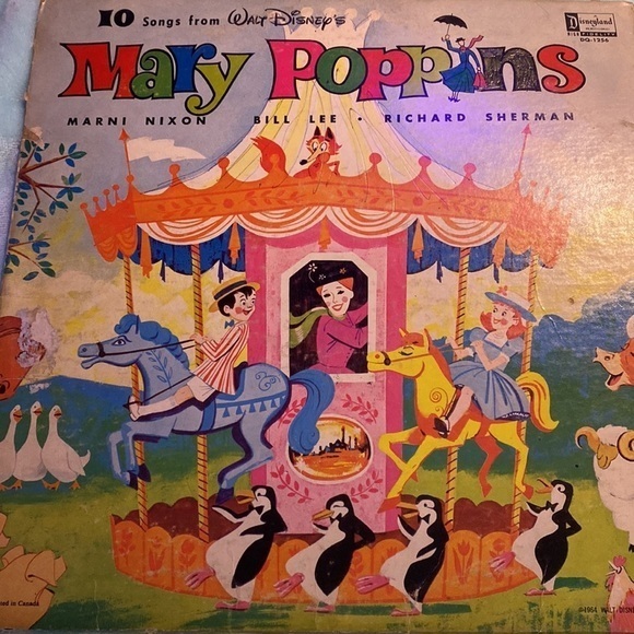 Rare Vintage Walt Disney Mary Poppins LP Long Play33 1/2​​ - Picture 2 of 16